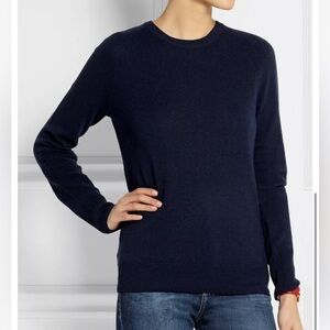 Equipment Sloan Cashmere Sweater in Navy, Size Large